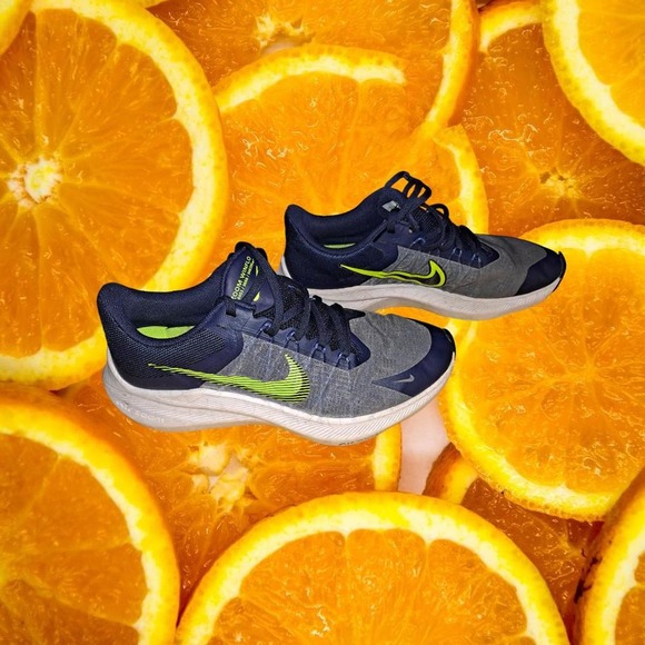 Nike Blue, Gray‎ and Yellow Zoom Winflo Sneakers Men's Size 8 - Picture 1 of 9